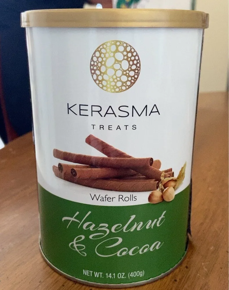 Kerasma Wafer rolls hazelnut cocoa imp