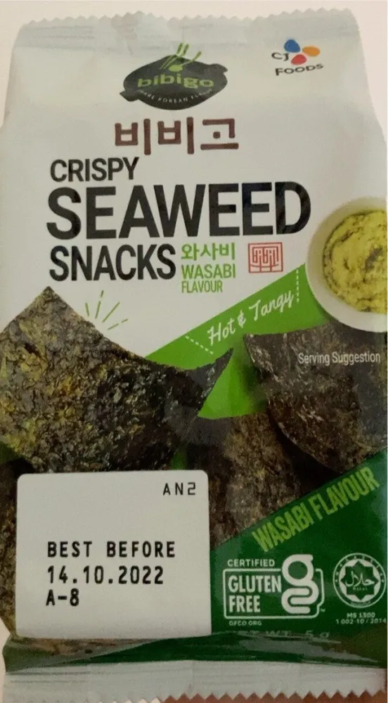 Seaweed Snacks Wasabi Flavour