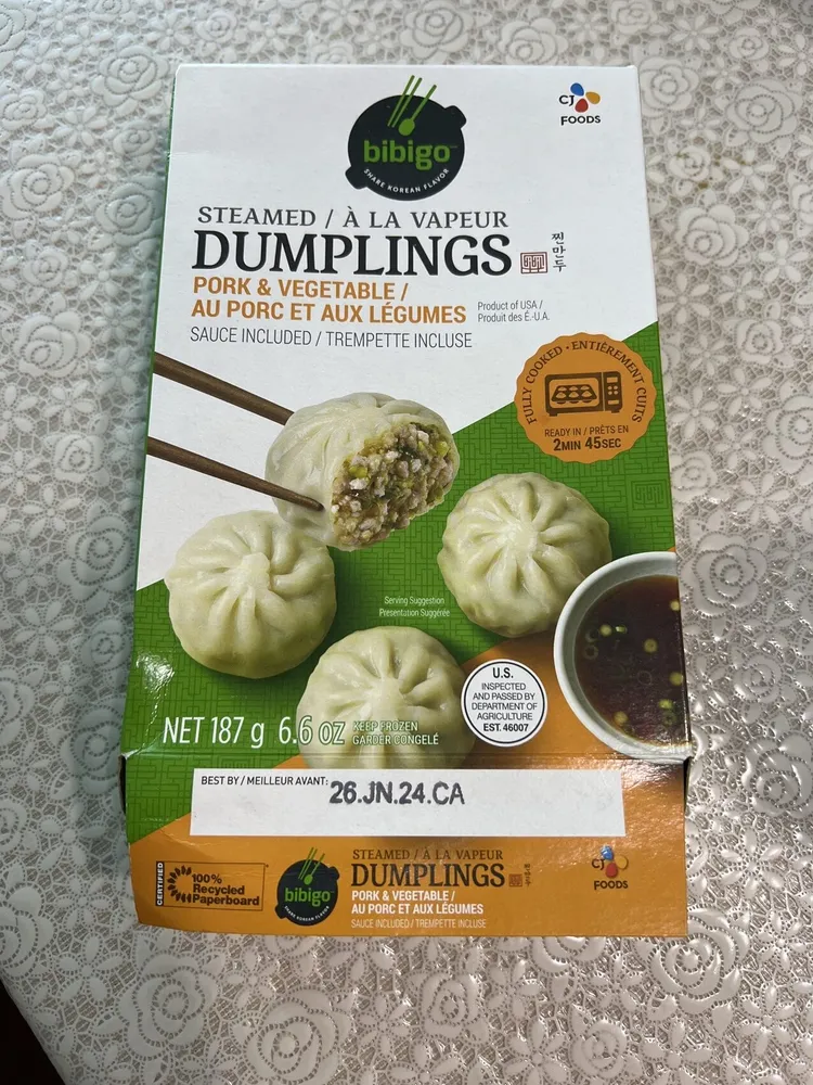 Steamed Dumplings Pork & Vegetables