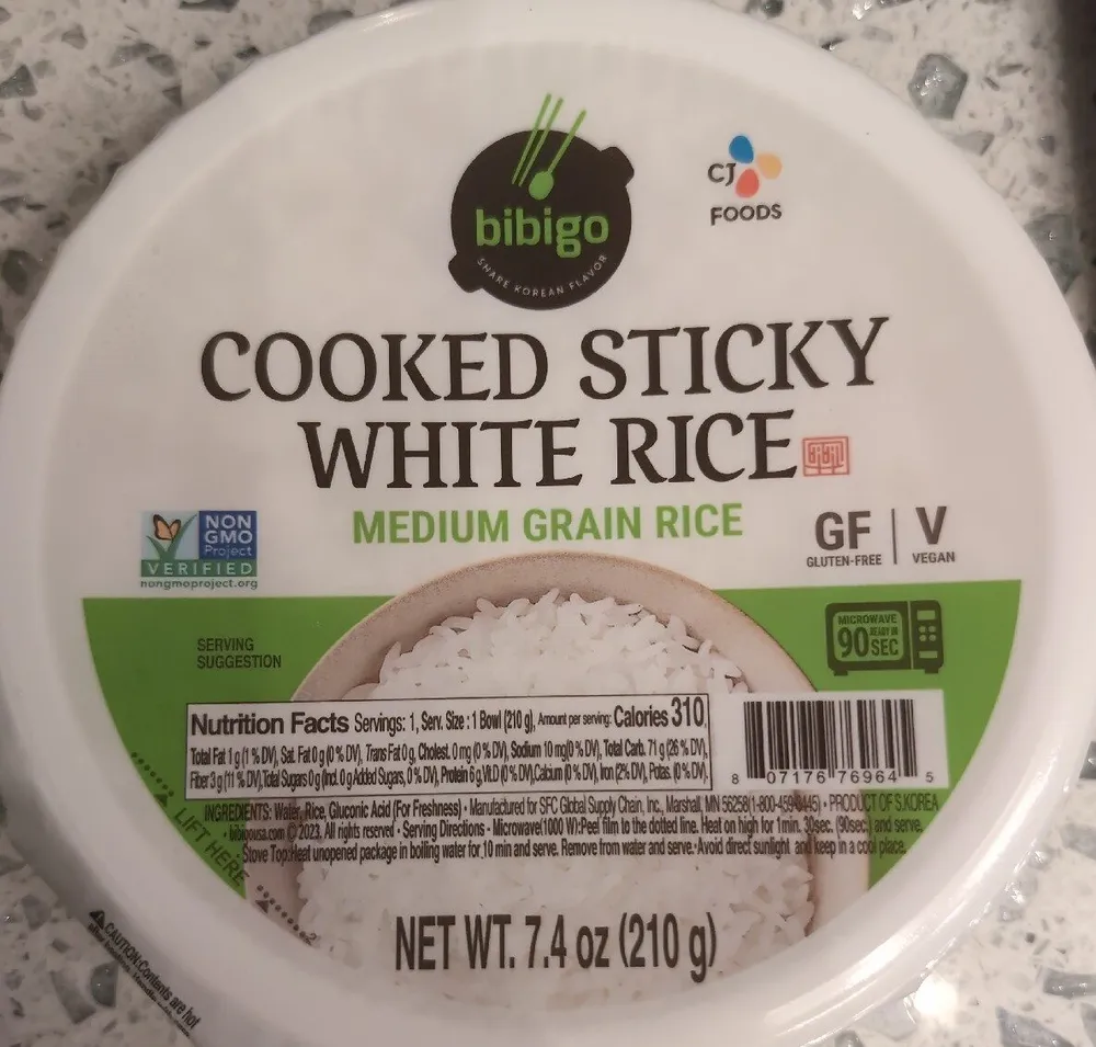 Cooked Sticky White Rice