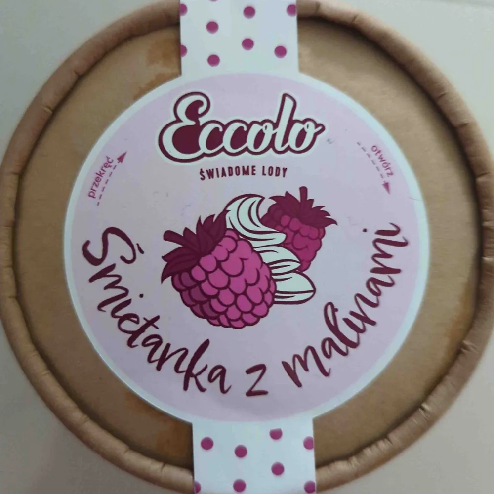 Śmietanka z maliną