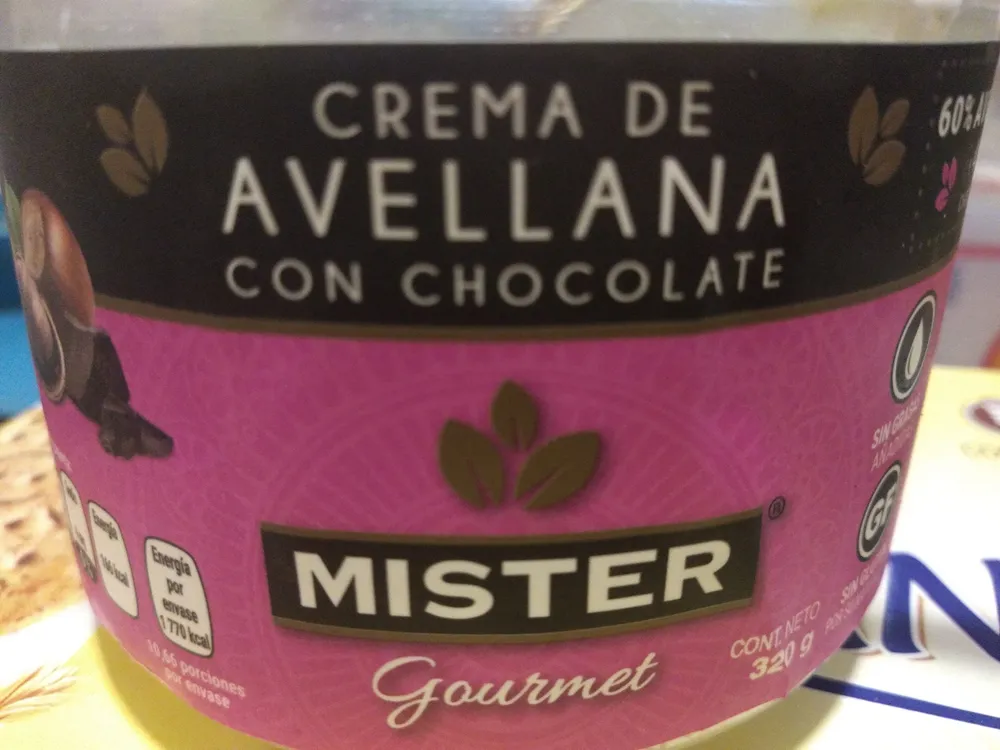 Crema de avellana con chocolate