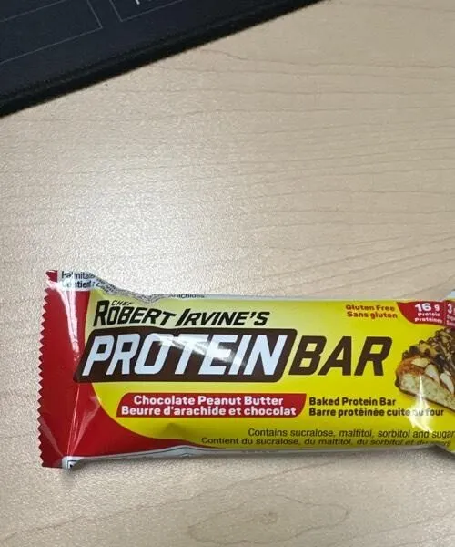 Robert Irvine’s protein bar