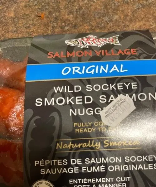 Smoked salmon nuggets