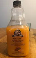 organic mango, orange, raspberry juice blend