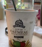 Cup of Oatmeal apple cinnamon