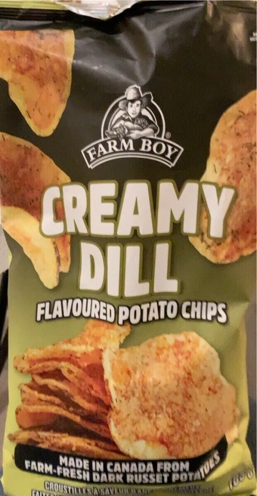 Creamy dill Flavoured potato chips