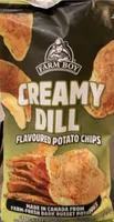 Creamy dill Flavoured potato chips