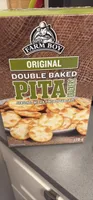 Double baked pita crackers