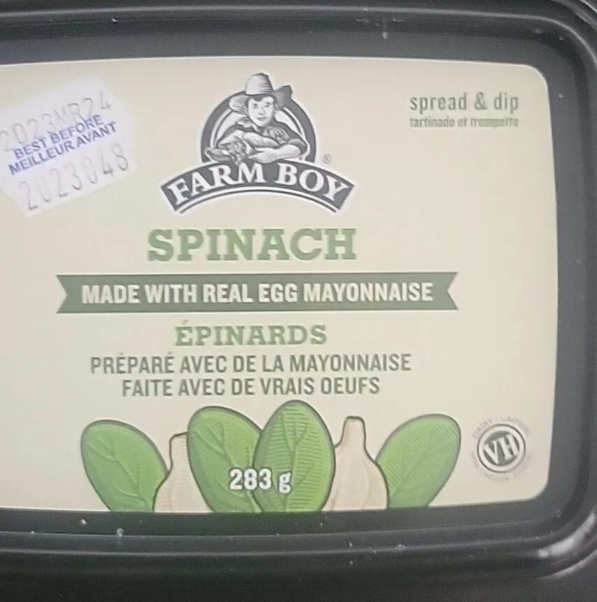 Spinach spread and dip