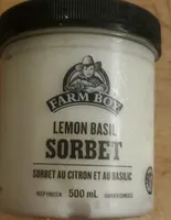 Lemon basil sorbet