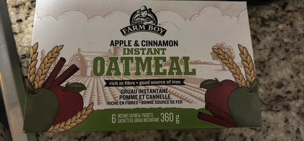 Instant oatmeal apple & cinnamon