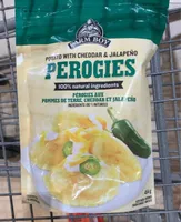 Potato with cheddar and jalapeno perogies
