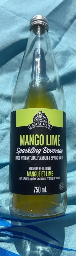 Mango lime sparkling beverage