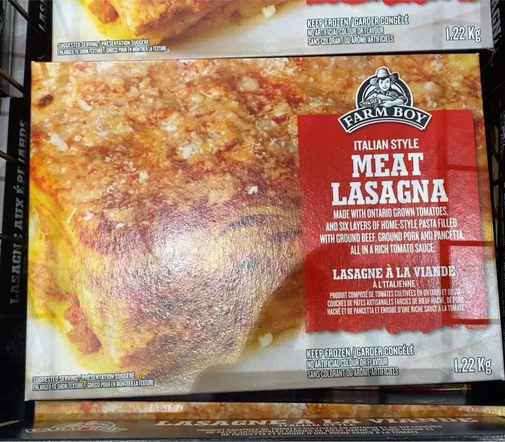 Italian style meat lasagna