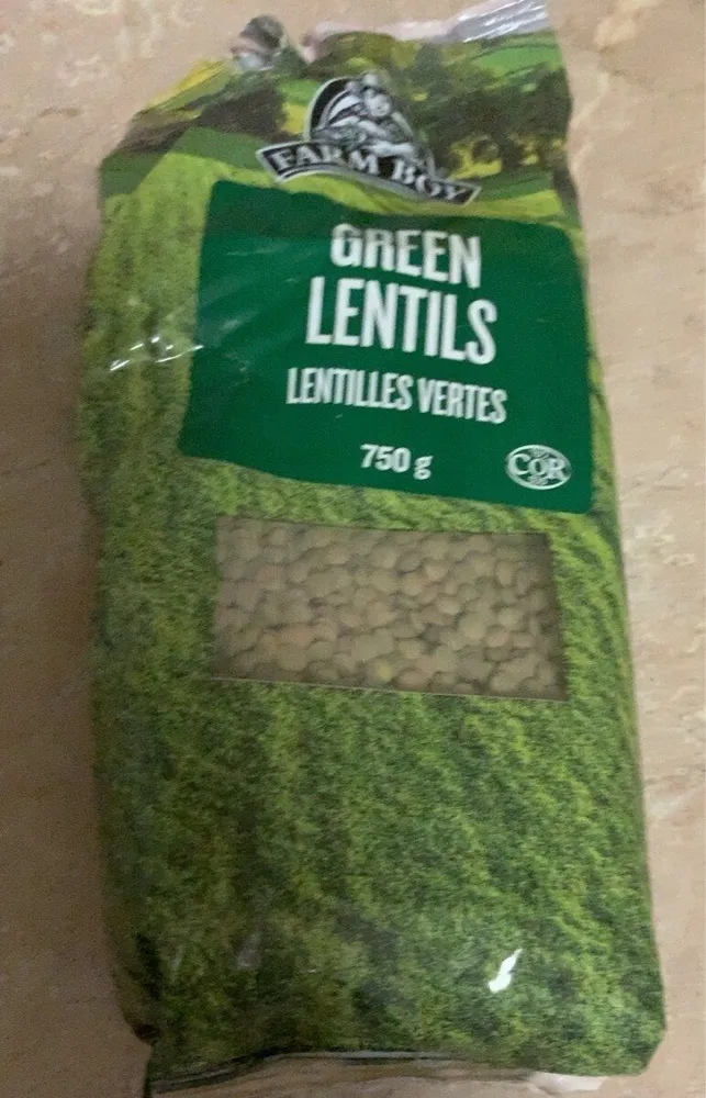 Green lentils