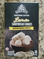 Lemon shortbread cookies