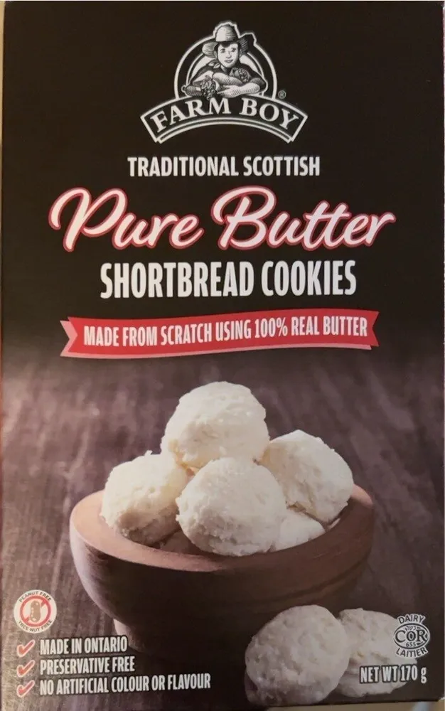 Traditional Scottish pure butter shortbread cookies