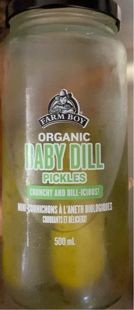 Organic Baby Dill Pickles
