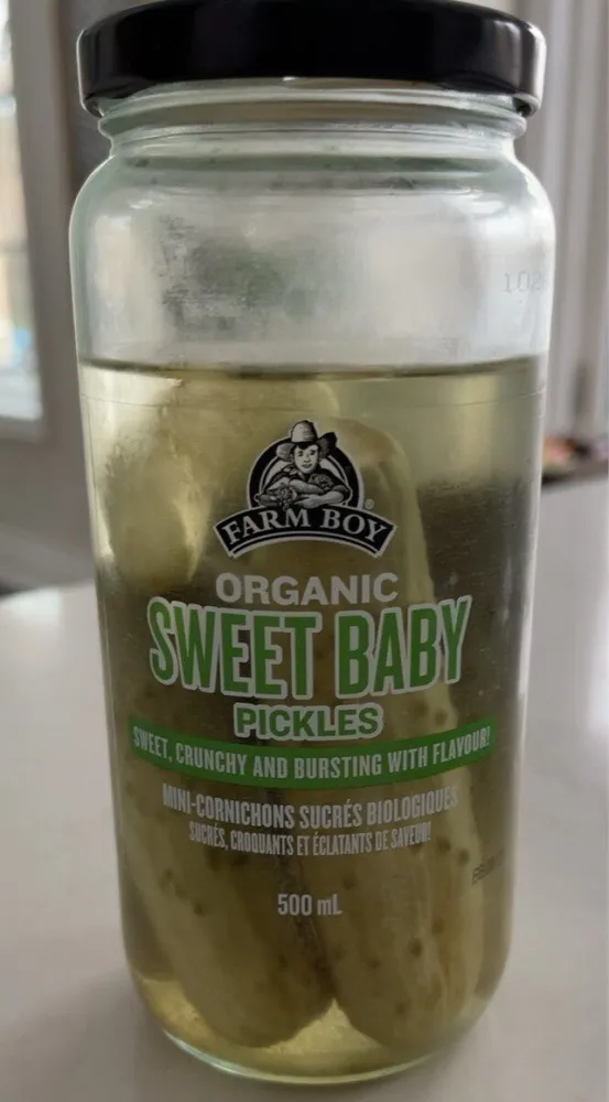 Organic sweet baby pickles