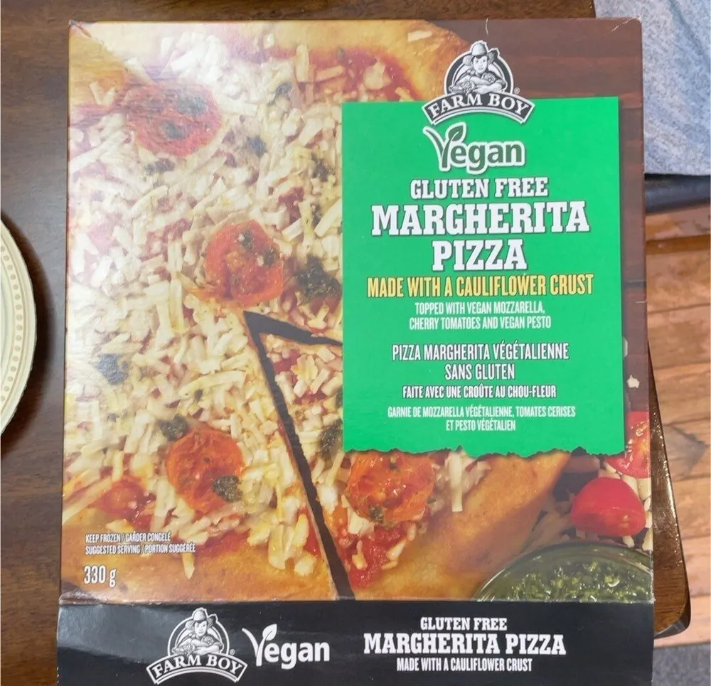 Vegan margherita pizza