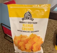 Individually quick frozen mango chunks