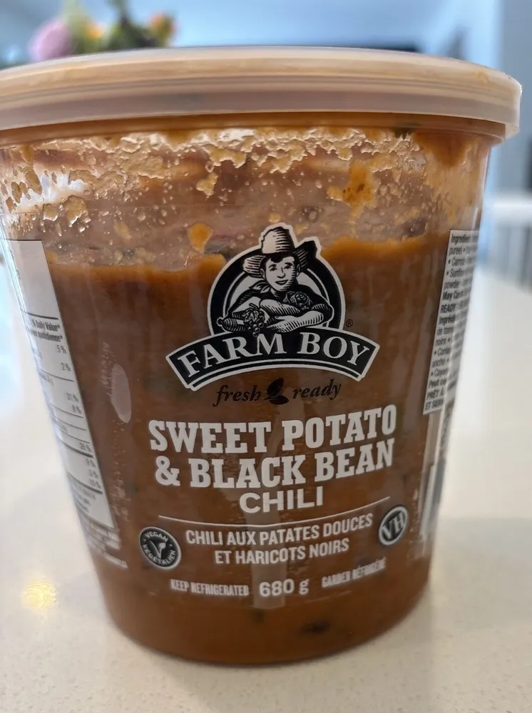 Sweet potatoe black bean chili