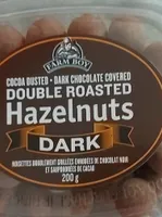 Cocoa dusted dark chocolate covered double roasted Hazelnuts