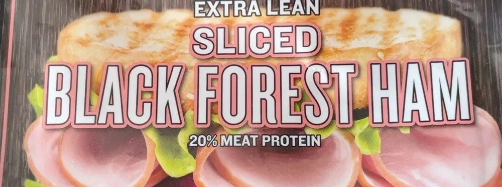Sliced black forest ham