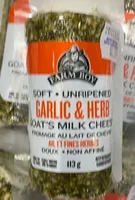 Garlic & Herb goats milk cheese