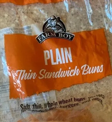 Plain Thin Sandwich Buns