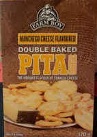 Manchego cheese flavoured Dpuble Baled Pita Crackers