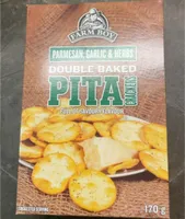 Double baked pita crackers