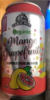 Mango and grapefruit sparkling water