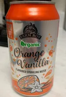 Organic orange vanilla sparkling water