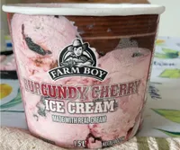 Burgundy cherry ice cream