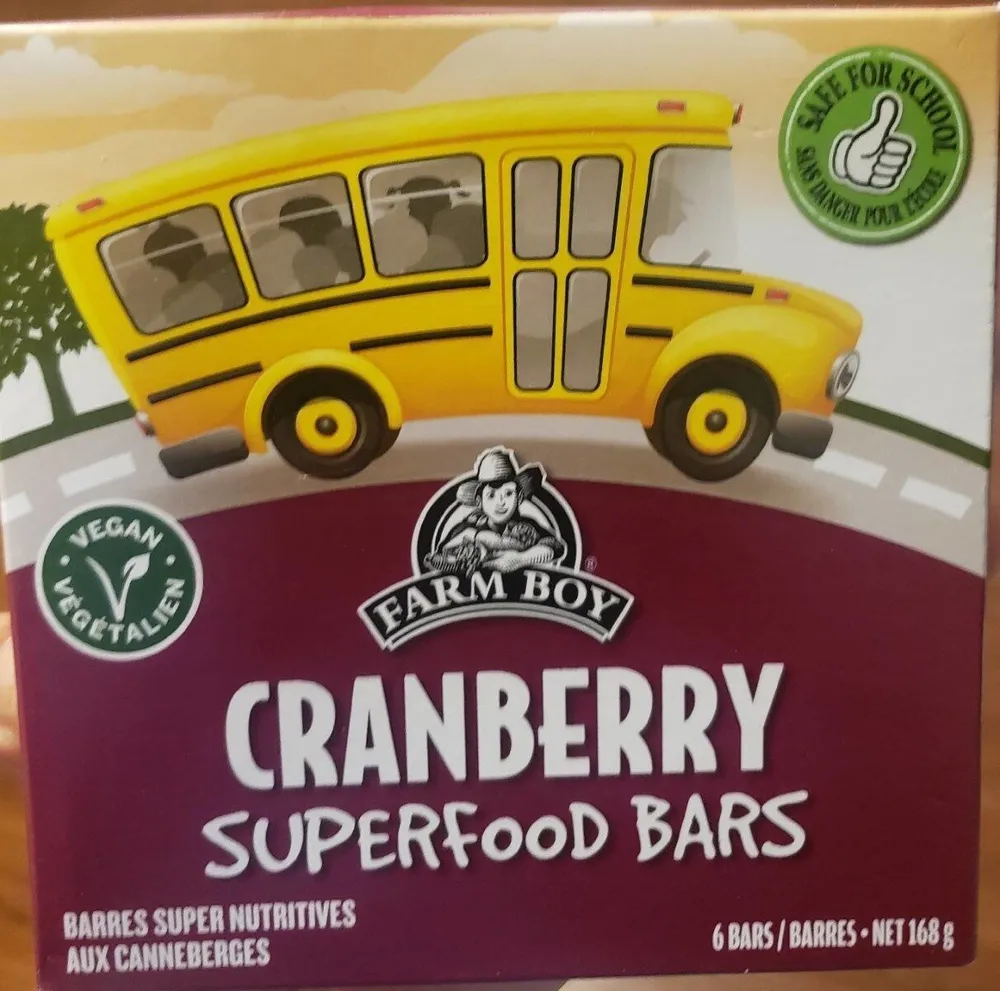 Cranberry super food bars