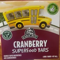 Cranberry super food bars