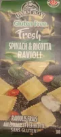 Gluten free fresh spinach & ricotta ravioli
