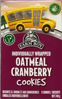 Oatmeal cranberry cookies
