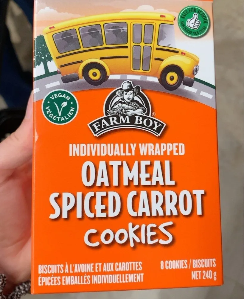 Oatmeal spiced carrot cookies