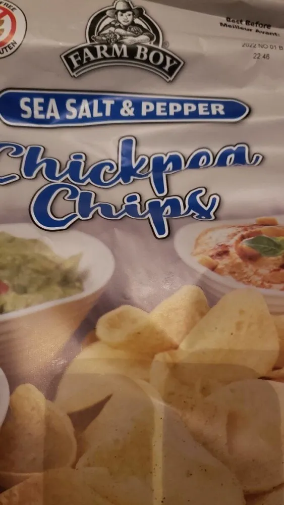chickpea chips- salt and pepper