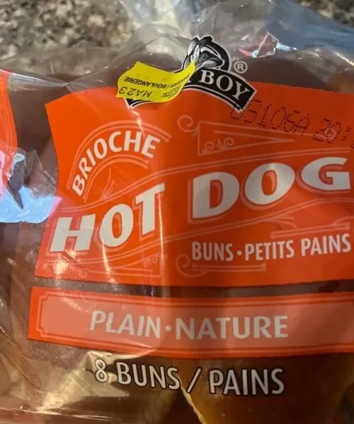 Brioche hotdog bun