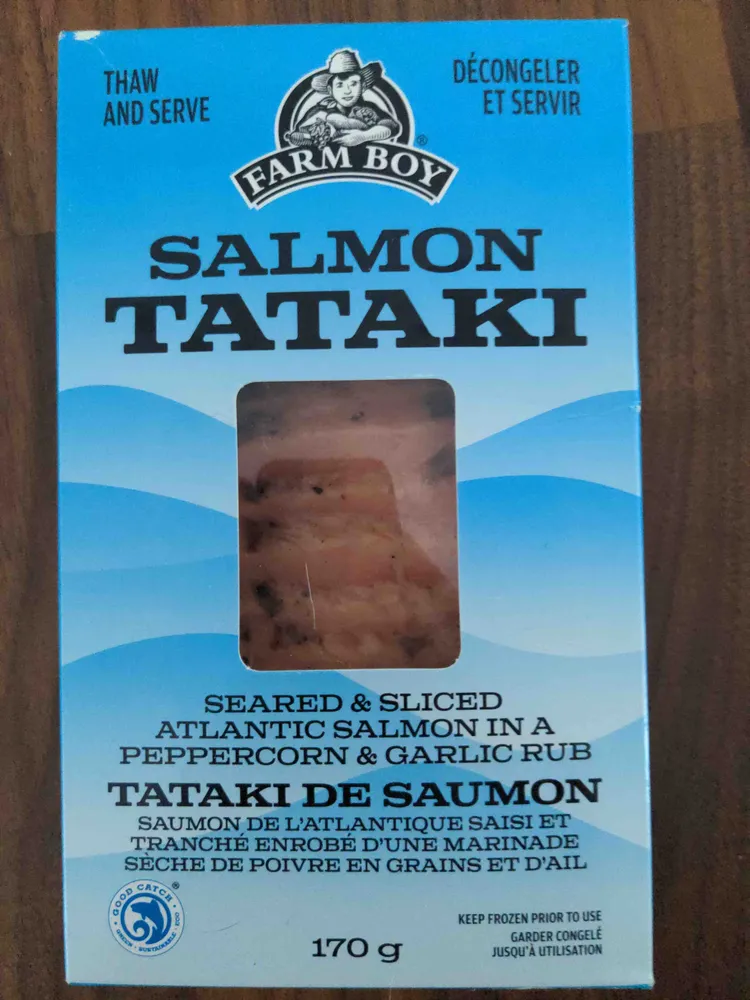 Salmon tataki