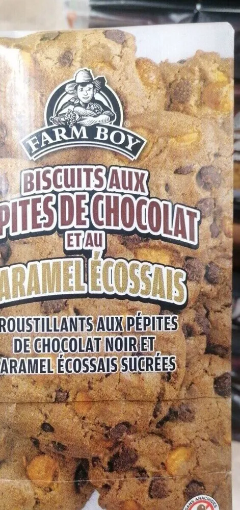 Biscuits aux pépites de chocolat et au caramel écossais