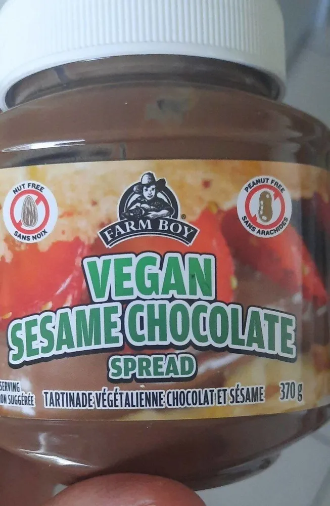 Vegan sesame chocolate spread