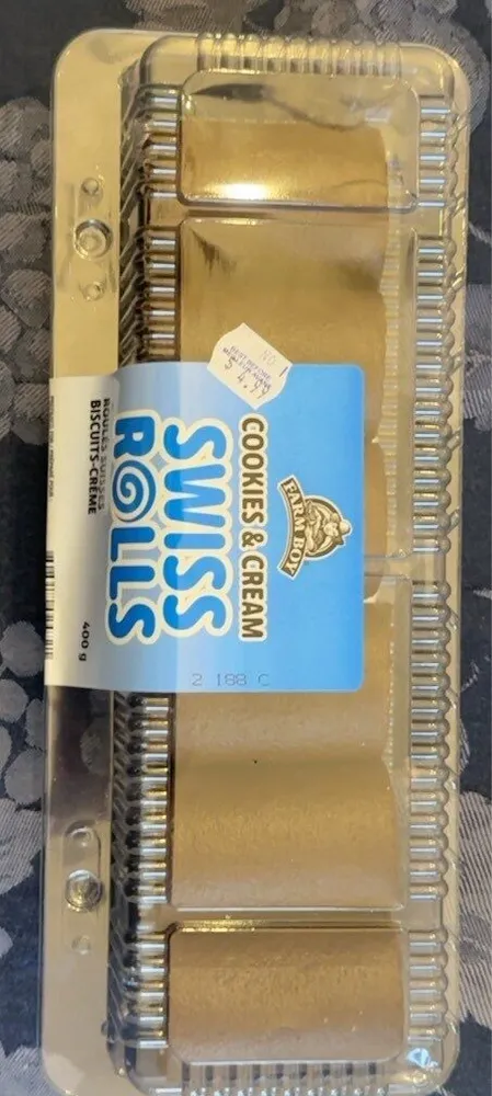 Cookies and Cream Swiss rolls