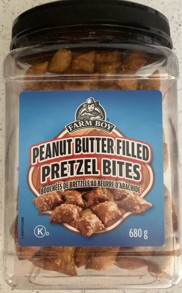 Peanut butter filled pretzel bites