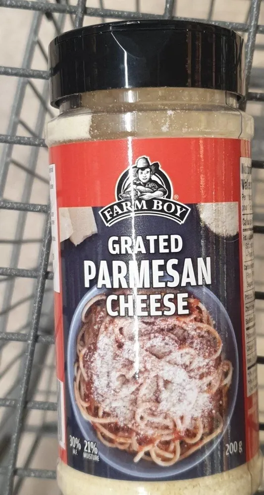 Grated parmesan cheese