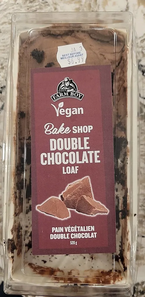 Vegan double chocolate loaf